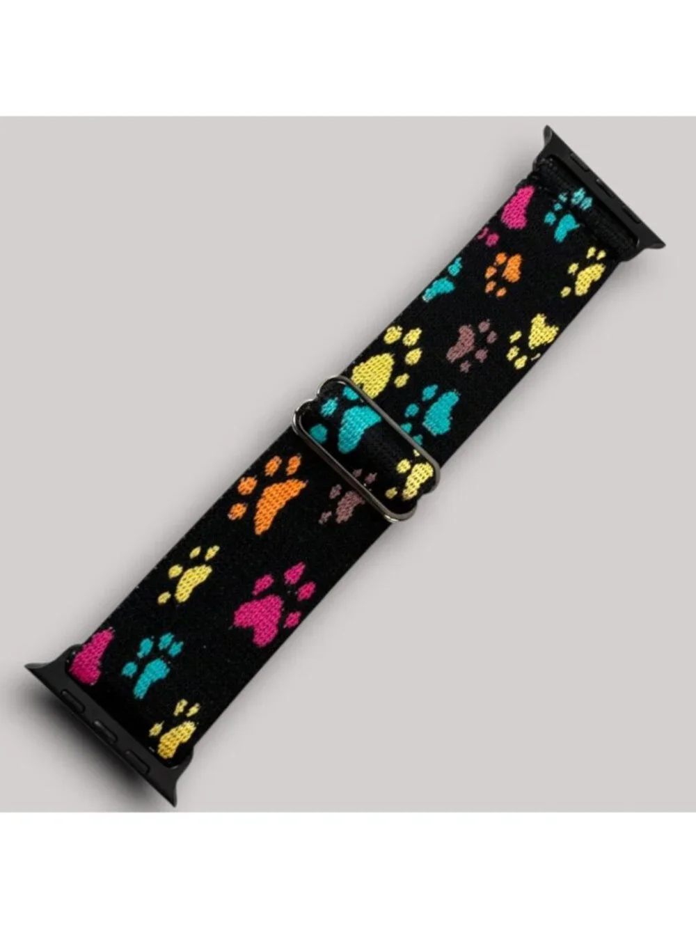 Colorful Woven Paw Print Watch Band For 44/45/46/49MM Apple Watch, NIB